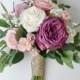 wedding bouquet, eucalyptus bouquet, greenery, eucalyptus, silk bouquet, bridal bouquet, wedding flowers, garden bouquet, boho bouquet, plum