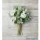 Bridesmaid Bouquet, Wedding Flowers, Silk Bridesmaid Bouquet, Bridesmaid Bouquets, Eucalyptus Bouquet, White, Green, Bridesmaid Flowers