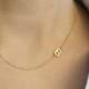 14k Solid-Gold Initial Necklace Personalized Necklace-Bridesmaids Gift- Letter Necklace-Gold Jewelry-Mother's Day Gift