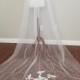 Single tier lace veil - Beth