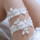 Blossom lace garter set, wedding garter set, lace garter set, wedding garter belt, bridal garter set