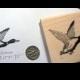 Flying duck rubber stamp WM P49C
