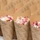 Wedding confetti cones, Classic Personalised