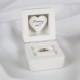 White Engagement Ring Box, Proposal Ring Box, Wooden ring box, Custom ring box. Personalized Ring Box