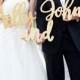 Custom Name Cutouts Signs for Wedding or Decor, 2 Name Signs Personalized Wedding Decorations (Item - PNS500)