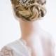 Crystal Pearl Hair Comb, Gold Bridal Hair Comb, Rhinestone Hair Comb, Silver Hair Comb, Crystal Hair Comb, RosyroseStudio