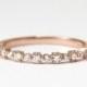 Diamond Ring, Half Eternity Ring, 0.23 CTW Natural Diamond Wedding Ring, Diamond Engagement Band, Minimalist Diamond Ring, Engagement Ring