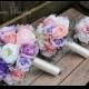 Bridal Bouquet, Wedding Bouquet, Wedding Flowers, Bridesmaid Bouquets, Wrist Corsage, Wedding Flower Package