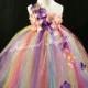 Rainbow Fairy Flower Girl Dress / Flower Girl / Princess Dress / Formal Dress / Festival Clothing / Bridesmaid Dress / Girls Dresses / Fairy