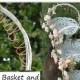 Flower Girl Basket Personalized - Vintage Look - Real Copper Wire - Rustic Garden Beach Wedding