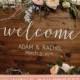 Wedding Welcome Sign - Rustic Wood Wedding Sign - Sophia Collection