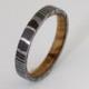 wood ring DAMASCUS steel ring wood wedding band man ring OLIVE WOOD ring inside wood band