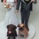 Wedding Cake Topper Pet Personalized Wedding Cake Topper With Pets Pet Wedding Cake Toppers Custom Wedding Cake Topper With Pet Cake Topper