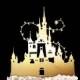 Disney Castle Wedding Cake Topper -  Disney Wedding, Cinderella's Castle Keepsake Wedding Cake Topper, Disneyland and Disneyworld castle
