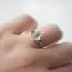 MADE TO ORDER Raw Sapphire and Diamond Engagement Ring Raw Diamond Ring Engagement Ring, Diamond Wedding Band Rough Diamond Ring Avello
