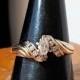 14K .50 Ctw Diamond Engagement Ring Art Deco JR Woods & Sons Sz 10 VS2-Si1 3.4Gr