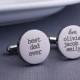 Personalized Cuff Links, Father's Day Gift for Dad, Best Dad Ever Cufflinks, Custom Cuff Links for Dad from Kids
