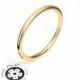 1.6mm Solid Yellow Gold Band (10K, 14K, 18K) Full Round Gold Band, Plain, Minimal Women's Wedding Ring Band, Stacking Ring Gold