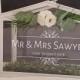 Wishing Well or Card Box Personalized Decal ONLY - Wedding signs