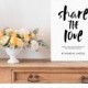 Share the love hashtag sign printable INSTANT DOWNLOAD, Editable Hashtag Sign, Tag Your Photos, Wedding Sign Template - Sawyer