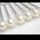 Ivory Pearl Bridal Hair Pins... Chic Wedding Hair Pin Accessory
