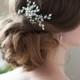 Freshwater Pearl Bridal Hair Comb, Wedding Hair Comb, Bridal Comb, Bridal Hair Comb, Wedding Hair Accessory, Silver Bridal Hair Comb~TC-2421