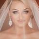 Blusher Veil, Blusher Wedding Veil, Bridal Veil, Cut Edge Veil, Single Tier Veil, Ivory Wedding Veil 3433