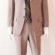 Cardin vintage men's silk suit, 1960s. Rare novelty pattern, mint condition 1960s suit for men size 41