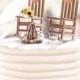 Rustic  Wedding Cake Toppers / Wedding Cake Topper Cabin Chairs / rocking chair Wedding/ Rustic Wedding / Hunting Wedding