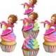 Fancy Nancy cupcake toppers, cakepop toppers, cupcake decorations