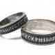 Couple Elder Futhark runes rings, Made to Order,  Wedding bands, Viking, Celtic, Nordic , Norse jewelry