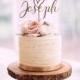 Rustic Wedding Cake Topper by Rawkrft - Customize Your Own - Designed and Made in Los Angeles - Ready to ship in 1-2 Business