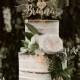 Rustic Mr and Mrs Wedding Cake Topper by Rawkrft - Customize Your Own - Designed and Made in Los Angeles - Ready to ship in 1-2 Business