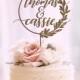 Rustic Wreath Wedding Cake Topper by Rawkrft - Customize Your Own - Designed and Made in Los Angeles - Ready to ship in 1-2 Business