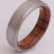 man wedding ring Titanium and Hawaiian Koa ring Mens Wood Rings wood Wedding Band Men's wedding Band