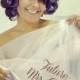 Personalised Hen Party Veil - Small Medium or Large Text of Your Choice. Perfect for Bride to Be HEN PARTY Gift Ideas
