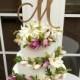 BEST SELLER! Cake Topper Initial- One Letter Cake Topper - Wedding Cake Topper With Initial - Monogram Cake Topper