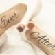Wedding Shoes Decal - Ever After - Wedding Shoes Sticker Wedding Decal Wedding Sticker Bride Shoes Decal