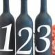 Table Number Vinyl Decal, Table Number Sticker for Wine Bottle Wedding Centerpiece Decoration