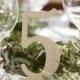 Wooden table number