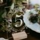 Garden Acrylic Table Numbers - Modern Wedding Sign - Wedding Table Decor - Outdoor Boho Clear Table Number - Romantic Wedding Table Decor -