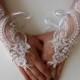 White Lace Gloes,Wedding Gloves,Bridal Gloves,Fingerless,Wedding Day GS00950