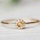 Halo Ring, Halo Sapphire Ring, Yellow Sapphire Engagement Ring, Handmade Engagement Ring with Natural Gemstone, Multistone Ring