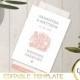 Passport Wedding invitation, instant download, Wedding Invitation Template,  Downloadable wedding invitation, Passport Wedding