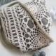 Crochet kiss lock bag Hand Bag with handle Vintage Shabby chic needlework Elegant evening bag purse wedding frame Bag