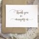 Officiant Gift, Thank You For Marrying Us, Wedding Officiant Card, Thank You For Marrying Us Card, Celebrants Gift, Celebrants Card Wedding