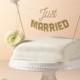 Just Married Wedding Cake Topper Banner, Wedding Cake Toppers, Wedding Decorations, Wedding Cake Decor, Mini Banner Cake, Cake Bunting