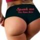 Custom Personalized Spank Me Panties Personalized With Your Name, Booty Panty, Customized Womens Underwear