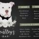 Open Bar Sign for Wedding with Dog Portrait, Bar Menu Sign for Wedding with Pet Portrait, Custom Bar Sign for Wedding