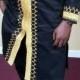 African men's clothing, African men's outfit, African groom suit, Dashiki for men, African dashiki. African attire. Black suit.